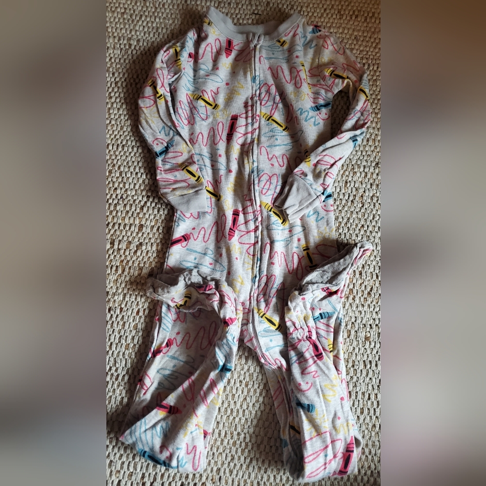 4T Footed Crayon Pjs